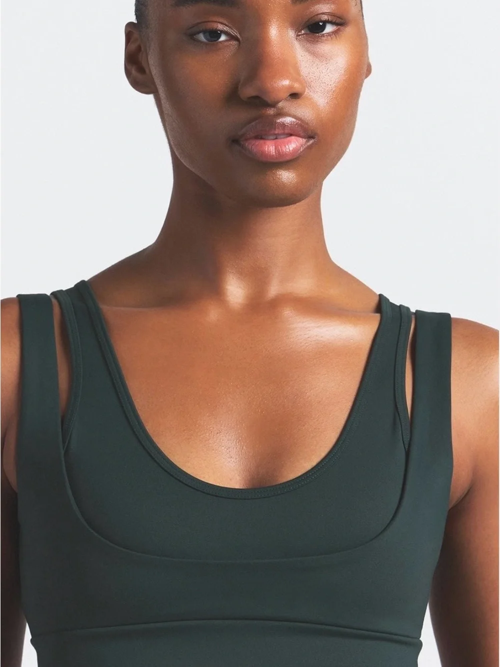 SKIMS Dark Teal Sports Bra & Legging Set